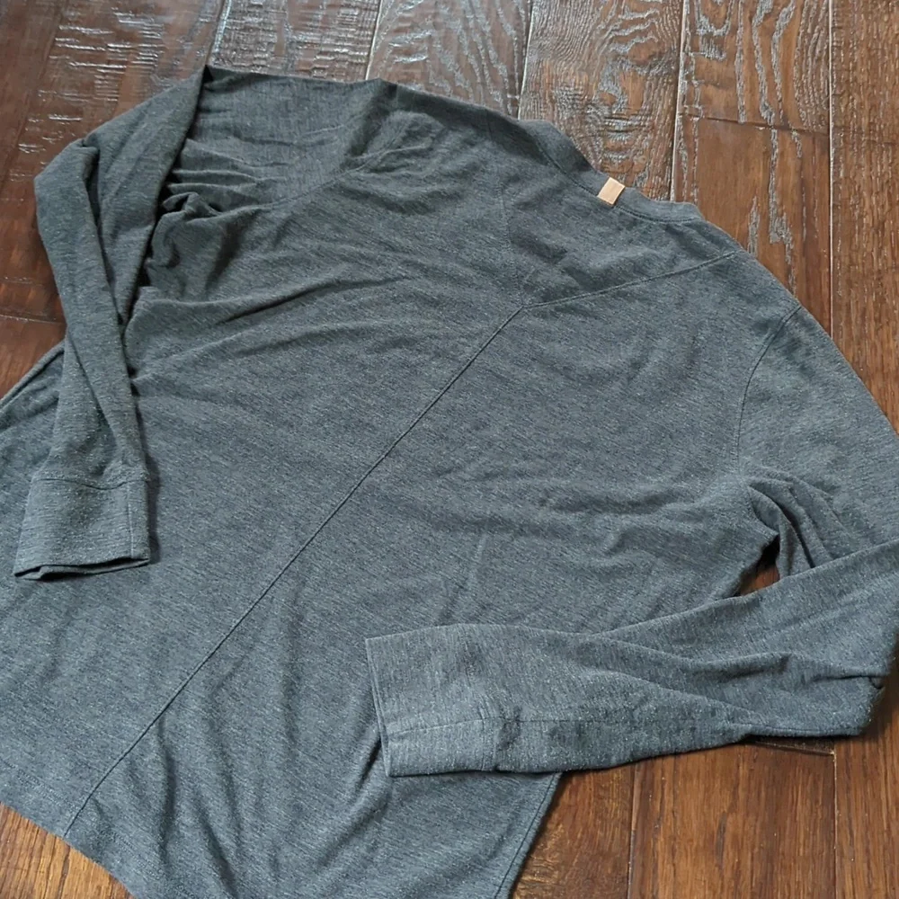 LLUNYA I Gray Grey Relaxed Good in Bed Crew Neck Long Sleeve Lounge Shirt, M - Picture 3 of 16